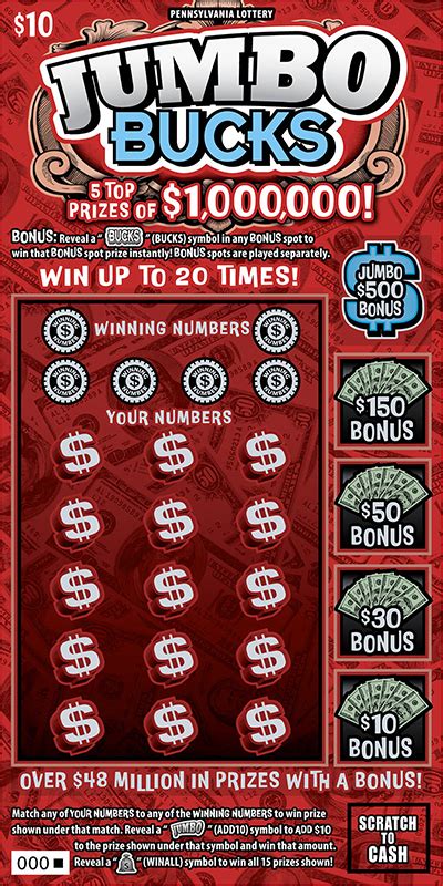 Jumbo Bucks Lotto .
